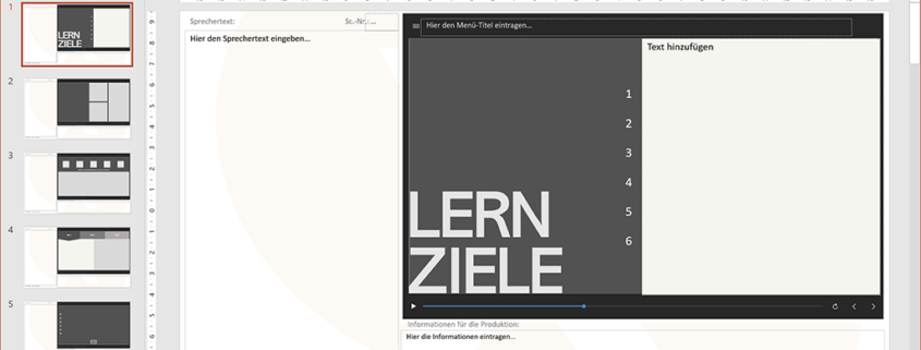 Vorlage Storyboard für Ihr E-Learning